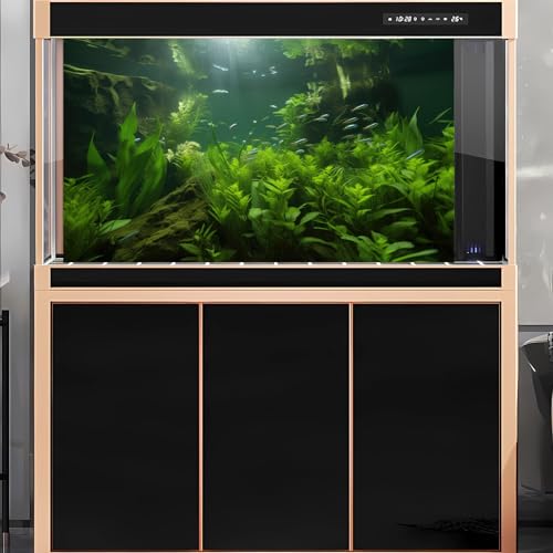 2 Packs Underwater Aquarium Background Lush Green Aquatic Plants Fish Tank Background Undersea Stone with Moss Tropical Reptile Tank Backgrounds Under The Sea World Aquarium Backgrounds 24x16in - color: Dark Green, size: 24(W)x16(H)in