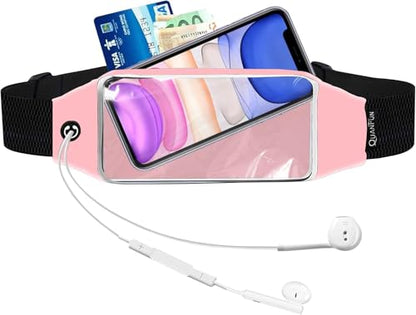 Running Belt,Fanny Pack Fits Phones UP to 6.5" for Women Men,Pink - color: Pink