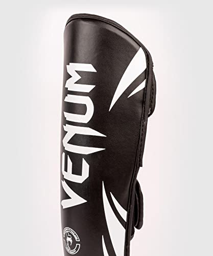 Venum Challenger Kids Shin Guards - color: Black/White, size: Large