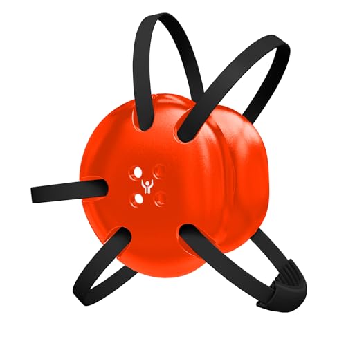 Classic Wrestling Headgear, Black Straps - style: Orange w/ Black Straps