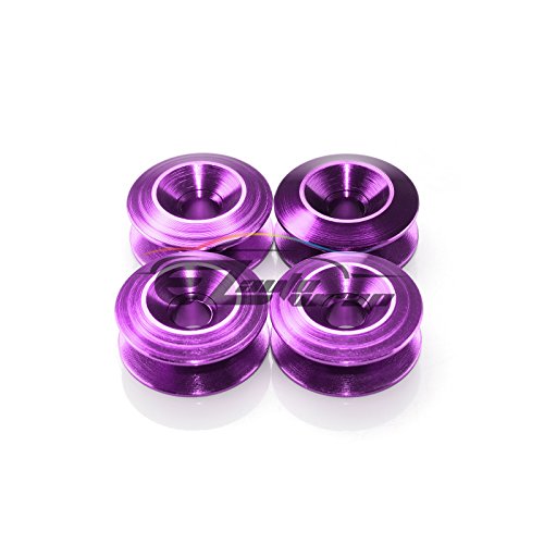 Purple Bumper Quick Release Fasteners for Car Bumpers Trunk Fender Hatch Lids Kit - color: PURPLE