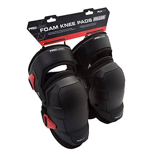 Prolock Weight-Dispersing Foam Knee Pads with Thigh Stabilization, Ideal for Flooring/Roofing, Adjustable (1 pair) - style: Foam Knee Pad PLUS