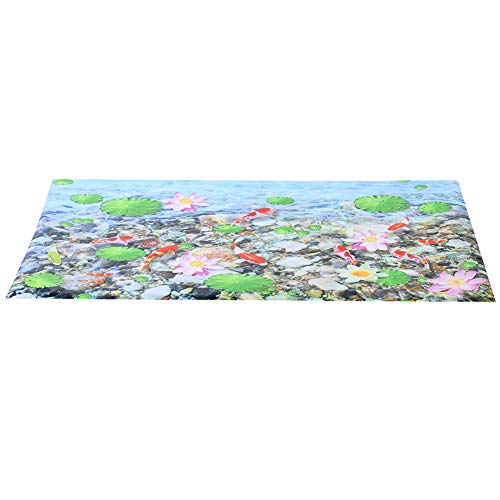Fish Tank Aquarium Background Backdrop Adhesive Decor Paper, PVC Non - Reflective Sticker with Glue Backing, 122 x 50 cm for Freshwater and Saltwater Tanks