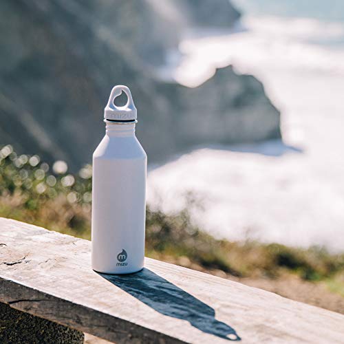 Mizu M8 - 25 oz. Single Wall Narrow Mouth Stainless Steel Bottle with Loop Cap - color: Soft Touch Spearmint