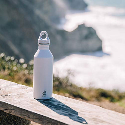 Mizu M8 - 25 oz. Single Wall Narrow Mouth Stainless Steel Bottle with Loop Cap - color: Soft Touch Spearmint