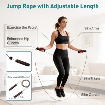 OLIXIS Agility Ladder, Soccer Training Equipment Set, 20 ft Speed Ladder, 12 Soccer Cones, 4 Agility Hurdles, Jump Rope, Resistance Parachute Agility Training Equipment for Kids, Youth, Adults, Orange