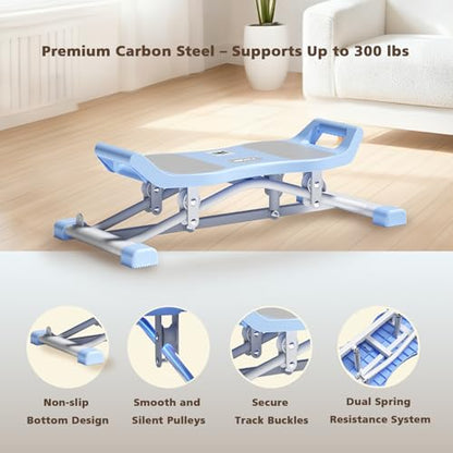 Ski Machine, 6-in-1 Balance Board with LCD for Home Workout