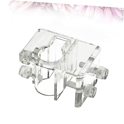 2pcs Aquarium Fixed Clip Water Holder Clamp Acrylic Fish Tank Clip (Size s 5-20mm) Prevents Slipping Falling - color: Transparentx2pcs, size: Size 1x2pcs