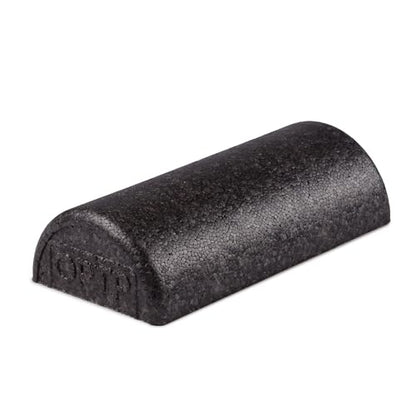 OPTP AXIS Firm Density Foam Roller – Half-Round, Black, 12" X 3" | High density firm foam roller for physical therapy, yoga, Pilates, fitness exercise & sports training, Heat-molded EPP foam - color: Black - 12" X 3" Half-round