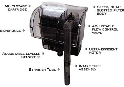 EA Performance Hang-On Power Filter - for Aquariums up to 10 GAL - NOT Made in CH!NA