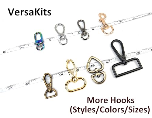 10 Pcs 3/8'' Bronze Teardrop Swivel Lobster Clasps - color: Bronze