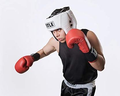 Title USA Boxing Amateur Competition Headgear (Open Face) - Boxing Headgear, MMA Gear, Headgear Boxing Sparring Taekwondo Karate, Boxing Head Gear, Sparring Headgear - color: White, size: Small