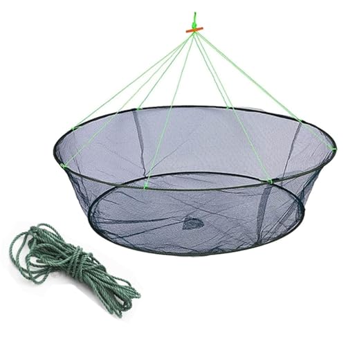 Foldable Fishing Net Hand Casting Cage Crab Net for Fish Shrimp Minnow Crayfish Crab - size: Small-Diameter:31.5inch/80cm