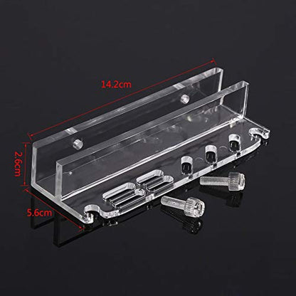 Fdit Acrylic Water Plants Grass Maintenance Tool Holder Aquarium Rack Organizer Fish Tweezers Scissors Storage Rack