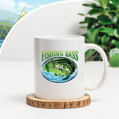 UV DTF Mug Wraps - 20 Sheets Fishing Quotes Uvdtf Tumbler Wrap for 16 oz Glass Water Bottle Fisherman Waterproof Rub On Transfer Decals for DIY Crafts Laptop - color: Fishing