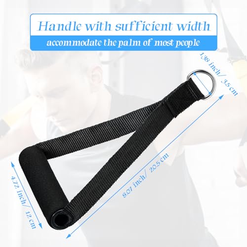 Sumind 16 Pcs Pcs Gym Resistance Bands Handles, for Exercise, Cable Machine