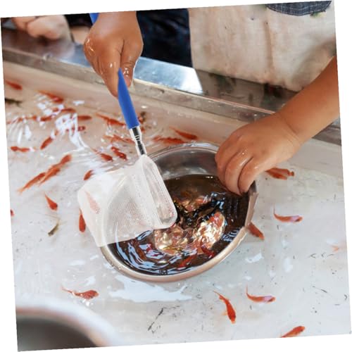 Cabilock 2pcs Mini Telescopic Shrimp Net with Extendable Handle, Fine Mesh Aquarium Fish Tank Net for Small Tanks, Lightweight Stainless Steel Frame for Betta and Shrimp Care