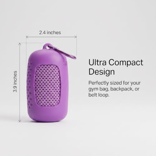 Quick Absorbent Rapid Cooling Travel Sports Towel Lightweight Compact Camping Swimming Gym Purple - color: Purple