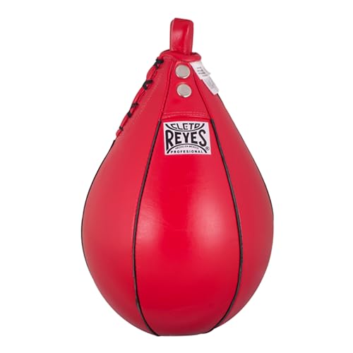 CLETO REYES Platform Leather Punching Speed Bag, Classic Red, Small