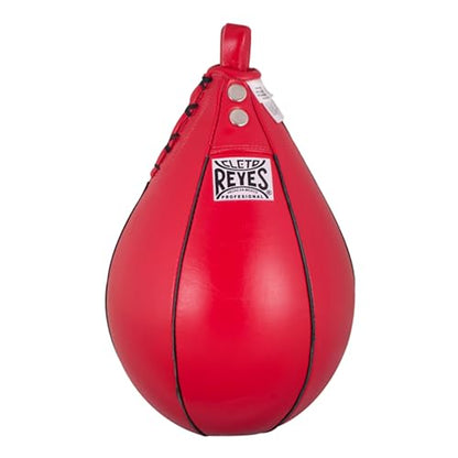 CLETO REYES Platform Leather Punching Speed Bag, Classic Red, Small