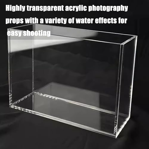 Storage Box Tray Drawer Box, 0.2In Thickness Acrylic Display Box, Creative Transparent Shallow Water Tank Photography Tray, Multifunctional Storage Display Cabinet(7.9x11.8x1.2in)