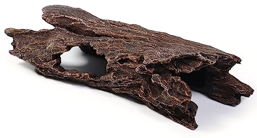 Fish Tank Decorations - Large Aquarium Decorations Air Bubbler Tree Fish House for Betta Hideout Caves Buddha Decor Temple Ruins Arched Betta Fish Accessories Reptile House Shelter Decor (Wood A-M) - color: Wood A-m