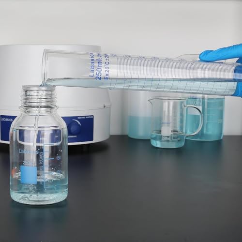 4-Pack Borosilicate Glass 25 ml Heavy Wall Graduated Cylinder Measuring Cylinder - size: 25 ml