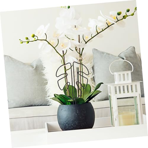 Monstera Leaf Shaped Plant Support Stake Reusable Plant Growth Stand for Enhanced Stability and Decoration Prevents Toppling for Indoor