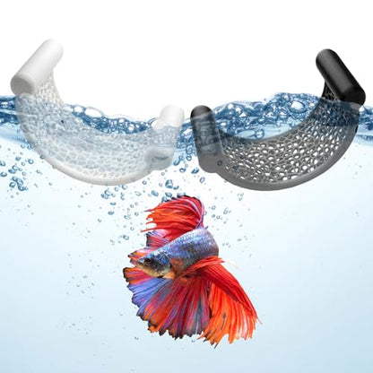 2 PCS Betta Hammock, Betta Fish Hammock for Aquarium, Betta Hammocks for Small Tank, Beta Hammocks, Beta Bed, Black and White