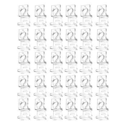 30Pcs Fish Tank Glass Lid Clips Clamps Aquarium Lid Support Fish Tank Supply Water Pipe Fixing Clamps Fish Tank Cover Holder, for 15mm