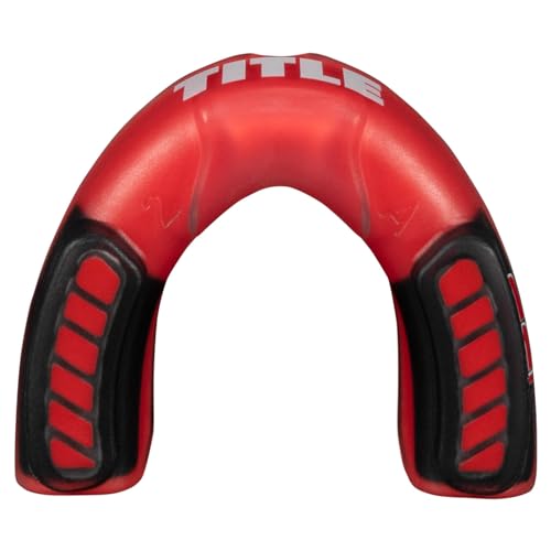 TITLE Boxing Gel Triple-Shox Mouthguard 2.0: Boxing Guard, Sports Guard - color: Red/Black