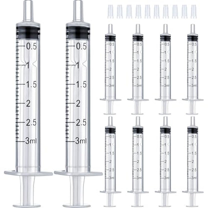 3ml Syringe for Liquid,Syringe Without Needle,Sterile Individually Packed 20pcs.