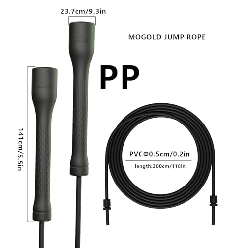 10,000-Drop Unbreakable Jump Rope, 5mm PVC Adjustable Speed Rope with Ergonomic PP Handles for Boxing, HIIT & Home Gym - color: Black+White