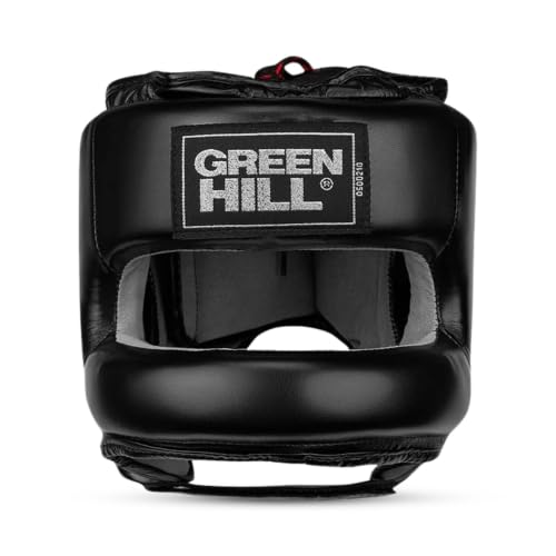 Green Hill Castle Boxing Headgear, Shock Absorption, Secure Fit,Boxing Gear | Boxing Head Guard, MMA Headgear, Muay Thai Headgear, Sparring Headgear, Boxing Protective Gear, Martial Arts Headgear