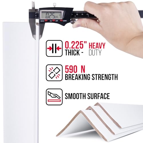 Extra-Wide 24" x 3" x 3" Reinforced Cardboard Edge Protectors (Pack of 36) – 0.225" Heavy-Duty Thickness – Cardboard Edge Protectors for Shipping – American Quality Pallet Edge Protector