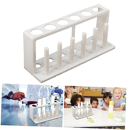 Plastic Test Tube Holder Rack Laboratory Organizer for Water Quality Testing Design for Stability for School Science Experiments