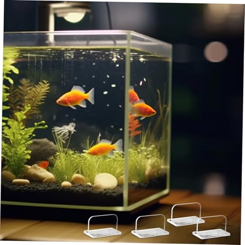 POPETPOP 4Pcs Acrylic Aquarium Lid Handles Multifunctional Fish Tank Cover Parts Easy to Install Secure Grip for Various Aquariums Durable Fish Tank Accessories