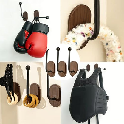 Boxing Glove Wall Hooks, 3Pcs, Wall Mounted Rack | Sturdy, For Fitness Centers, Easy Installation, Universal Display Stand