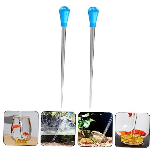CANIGHT 2pcs Multifunctional Calibrated Liquid Droppers Premium Plastic Water-Change Tool for Fish Tank Supplies Kitchen Use and Precise Fluid Measurement