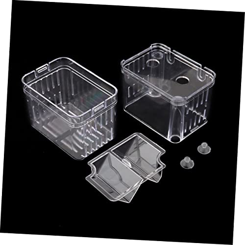 POPETPOP Aquarium Fish Breeding Incubator Box Floating Hatchery for Fish Large Acrylic Cover
