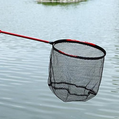 Fishing Landing Net Head Landing Net Head Replacement Net Catfish Bass Rubber Coated Fishing Trout Outdoor Fly Fishing Net - color: 45cm