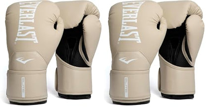 Everlast Elite 2 Boxing Gloves - color: Tan, size: 12 oz (Pack of 2)