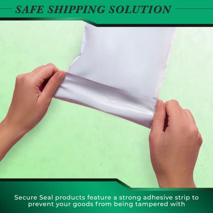 1500 Pack Secure Seal White Poly Mailers Shipping Bags - Safe Shipping with 14x17 Mailers Poly Bags - E-Commerce Poly Bags for Shipping - Self Sealing 2 Mil Poly Shipping Envelopes - size: 14” x 17” (1500 Pack)