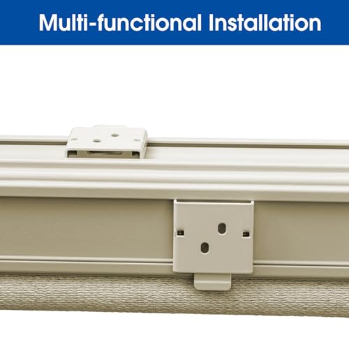 Shade Replacement Parts Mounting Bracket for Coolaroo Exterior Roller Shade,Outdoor Blind with Cover(Beige,2 Pcs) - color: Beige