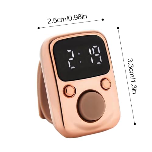 Counter Clicker Portable Hand Finger Counting Clicker - color: Gold