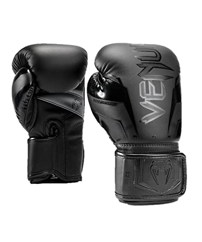 Venum Elite Evo Boxhandschuhe - color: Black/Black, size: 16 oz