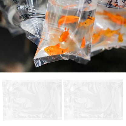 100pcs 15x22cm Live Fish Transport Bags Oxygen Filling Sealable Leakproof Pouches for Aquarium Fish Fry and Shrimp Shipping