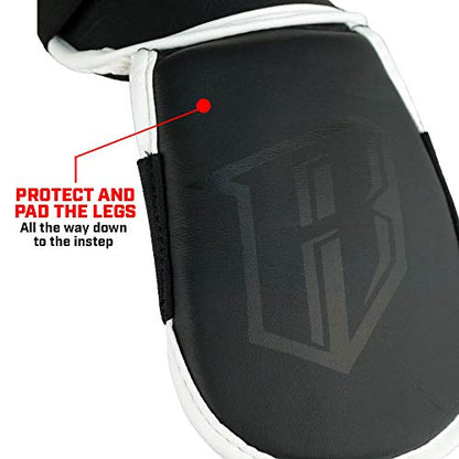 Revgear Kids Combat Series Shin Guards | High Performance Foam Padding | Durable and Lightweight - color: Pink, size: Medium