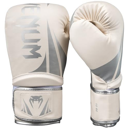 Venum Challenger Boxing Gloves - color: White/Silver, size: 16-Ounce, style: Challenger 2.5