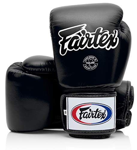 SP7 Black Medium Shin Guards + Fairtex BGV1 16 oz Black Glove